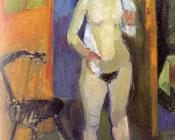 亨利 马蒂斯 : 有白色毛巾的裸体女人